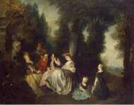 Lancret Nicolas Party in the Garden  - Hermitage